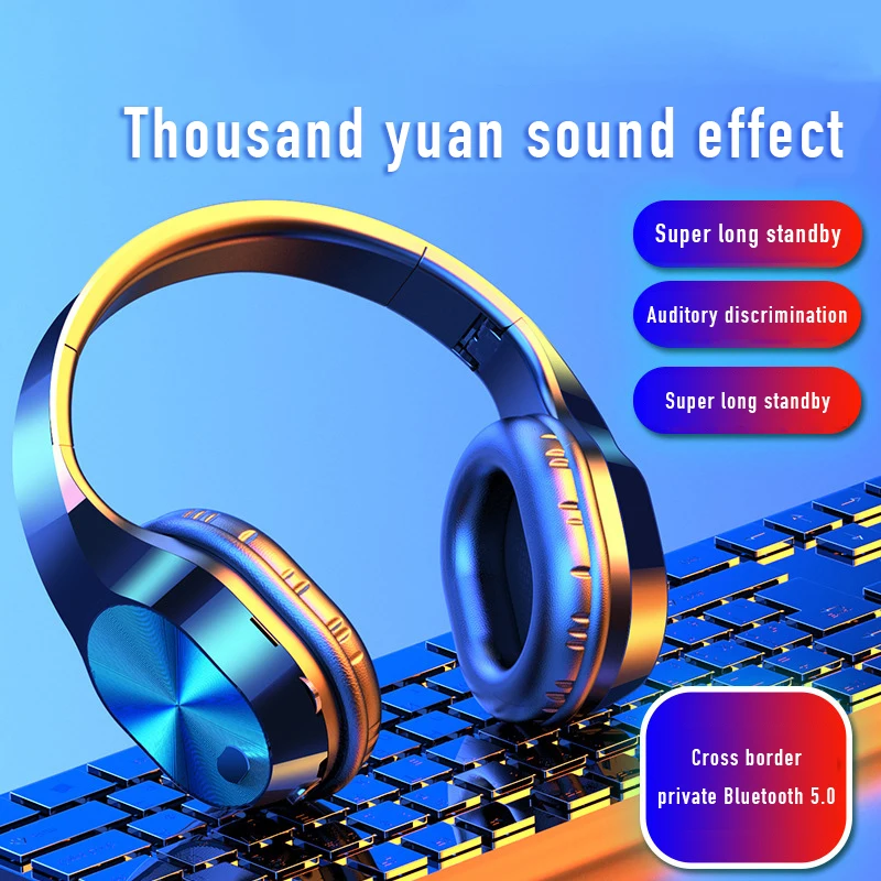 Bluetooth беспроводные наушники для ТВ ПК геймеров с адаптером музыка MP3 TF SD карта