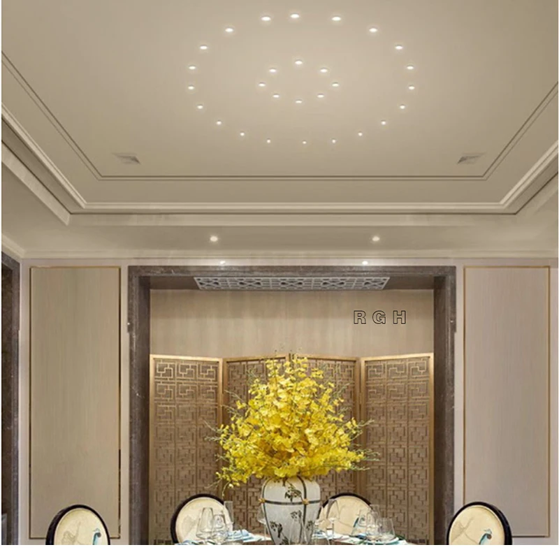 Lámparas de araña Led de cristal de lujo, iluminación moderna para el hogar, 100-240V, para restaurante, pasillo, sala de estar, balcón, diámetro de 20cm