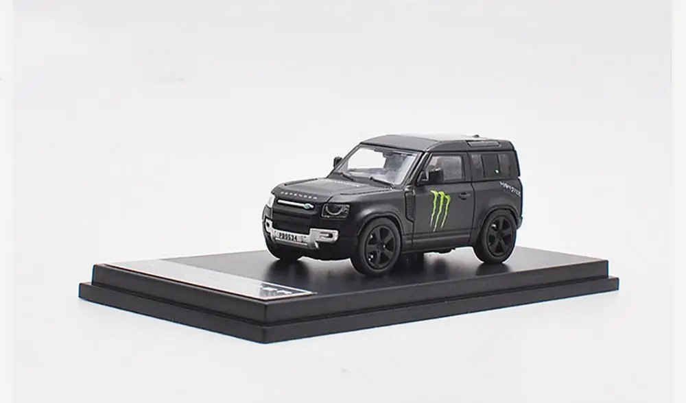 1/64 масштаб Lan * d Rover новая Защитная черная литая модель автомобиля коллекционная