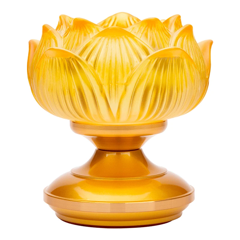Стеклянный подсвечник с маслом лотоса в стиле ретро буддийский стеклянный