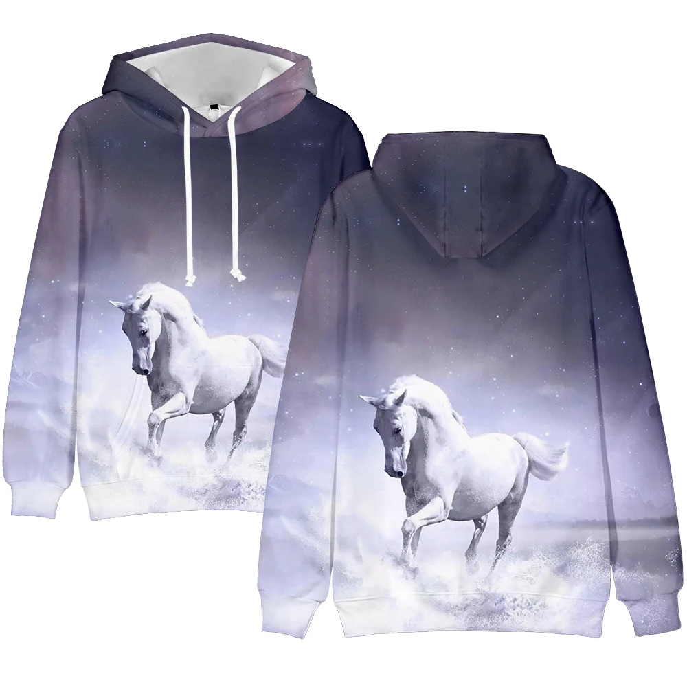 

3d printed horse hoodie men women leisure sportswear young boys girls autumn winter long sleeve plus size hoodie sweatshirt