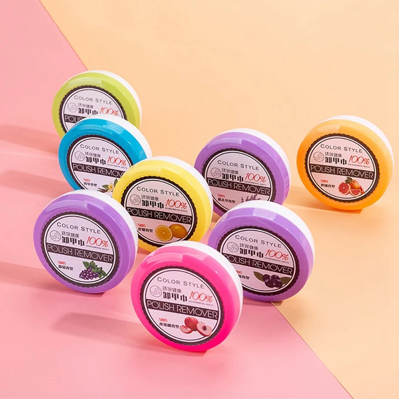 32 шт. салфетки для снятия лака с фруктовым вкусом без раздражения простые в