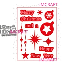 jmcraft christmas decoration 3 metal cutting dies diy scrapbook handmade paper craft merry christmas metal steel template dies