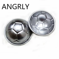 angrly 10pcs stainless steel half football form small cake mould jelly mold pudding hemisphere diy baking mold cake dessert
