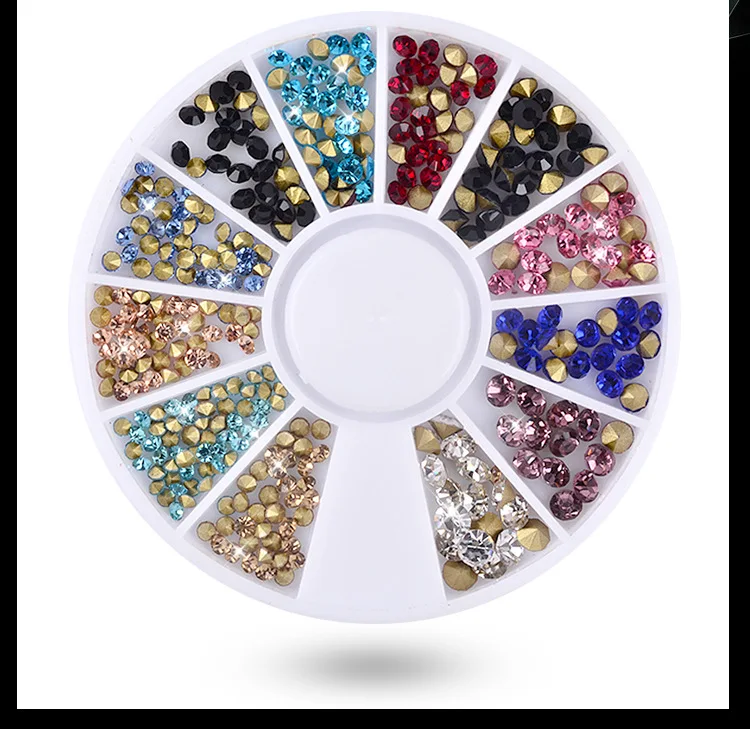 Декоративный камень для ногтей AB Цвет Стразы смешанного цвета неправильные