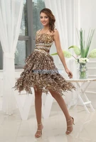 free shipping 2020 new design %d7%a9%d7%9e%d7%9c%d7%95%d7%aa brides maid cheap sexy club one shoulder white leopard print short prom cocktail dresses
