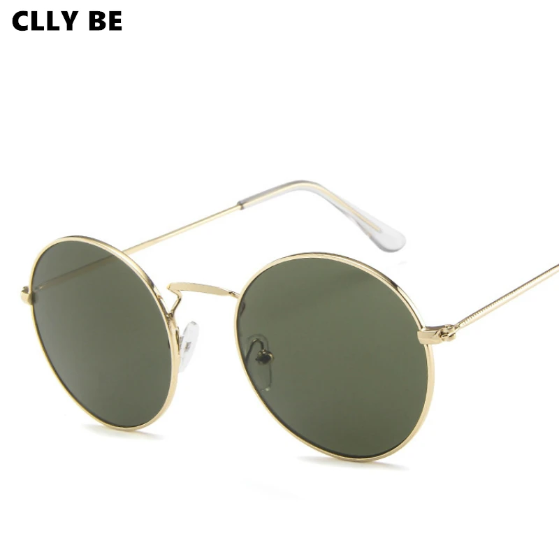 Очки солнцезащитные женские круглые винтажные брендовые дизайнерские солнечные