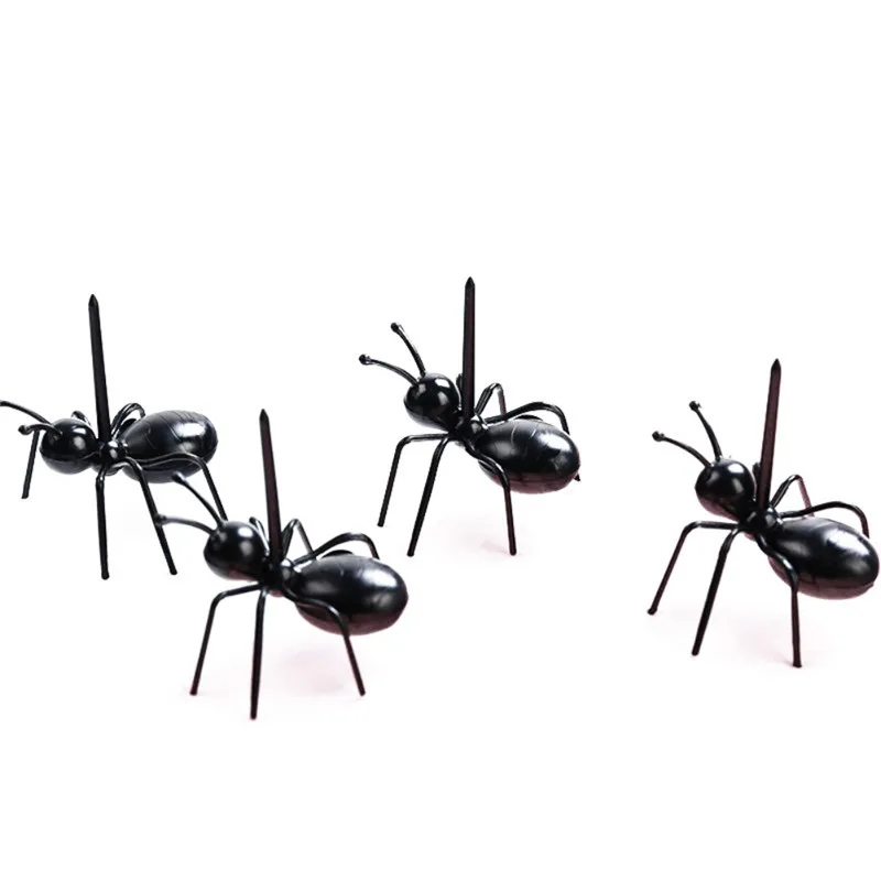 

12pcs Fruit Toothpick Ant Shape Snack Cake Dessert Forks For Home Kitchen Party Dinner Fruit Pick Kitchen Accessories Hot