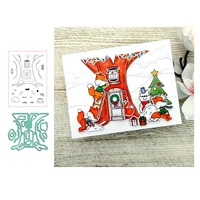 new arrival tree hole window metal cutting dies and clear stamps scrapbooking craft stencil seal sheet decor embossing template