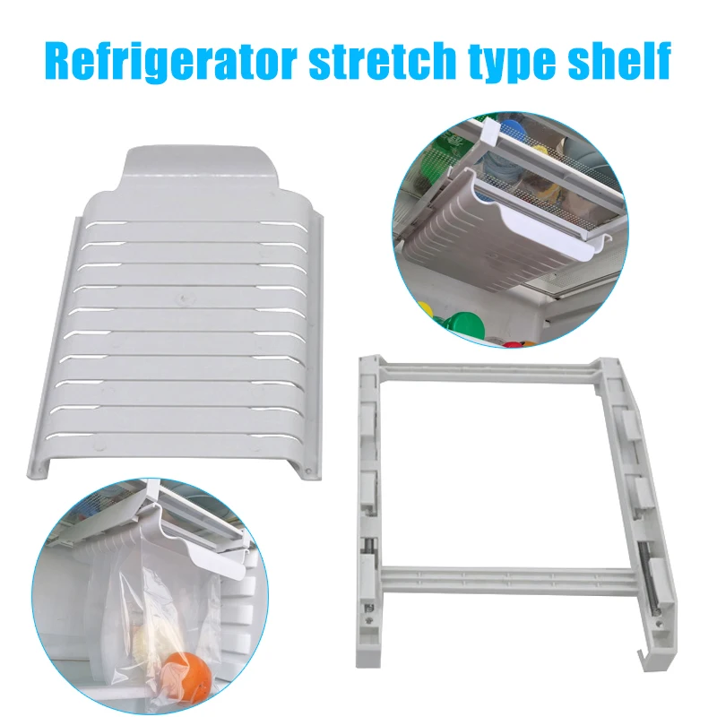 

Storage Rack Refrigerator Fresh-keeping Bag Track Storage Rack Sealed Bag Telescopic Household Rack Durable FPing