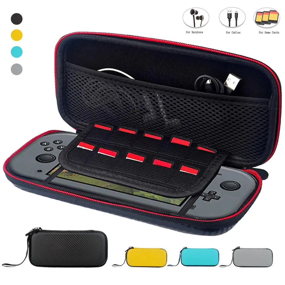 

Новая водонепроницаемая сумка для Nintendo Switch Lite EVA HardCase для кабель наушников, игровые карты, портативные мини-сумки, подходят для Nintendo Switch