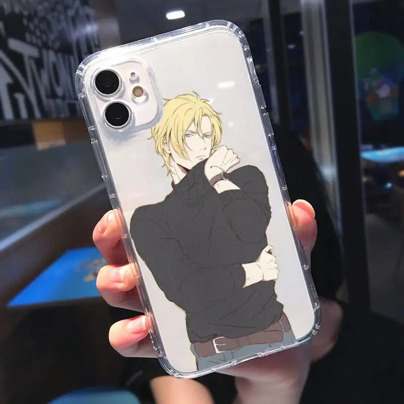 

Anime Banana Fish Phone Cases Transparent for Clear iPhone 11 12 mini pro 8 7 6 6S XS MAX Plus X 5S SE 2020 XR
