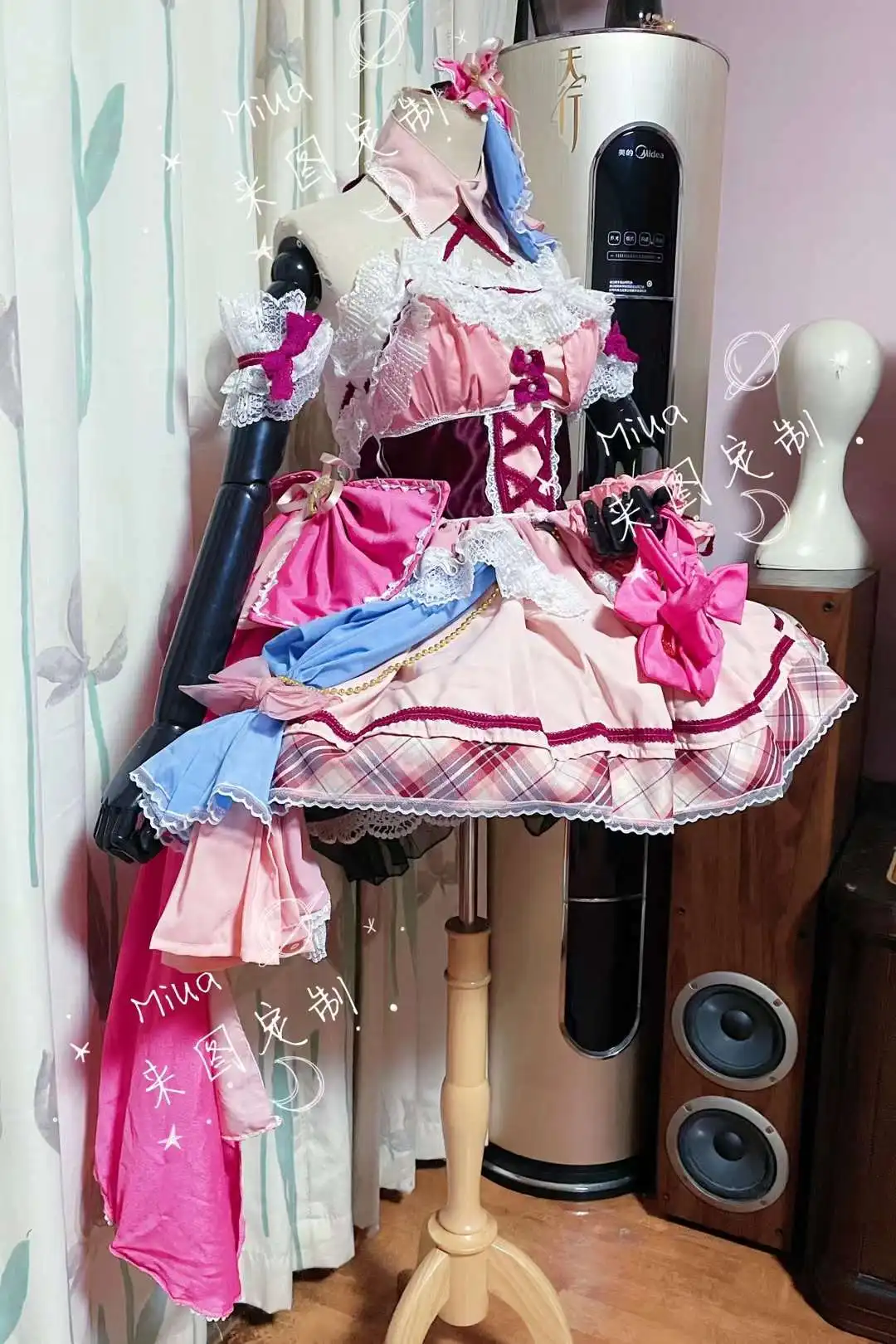 

[Customized] Anime! Vtuber Nakiri Ayame Anniversary SJ Dress Uniform Cosplay Costume Halloween Party Role Play Outfit For Women