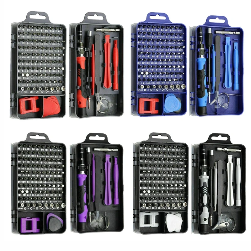 

115 in 1 Clock Mobile Phone Repair Kit Multiple Combinations Screwdriver Set