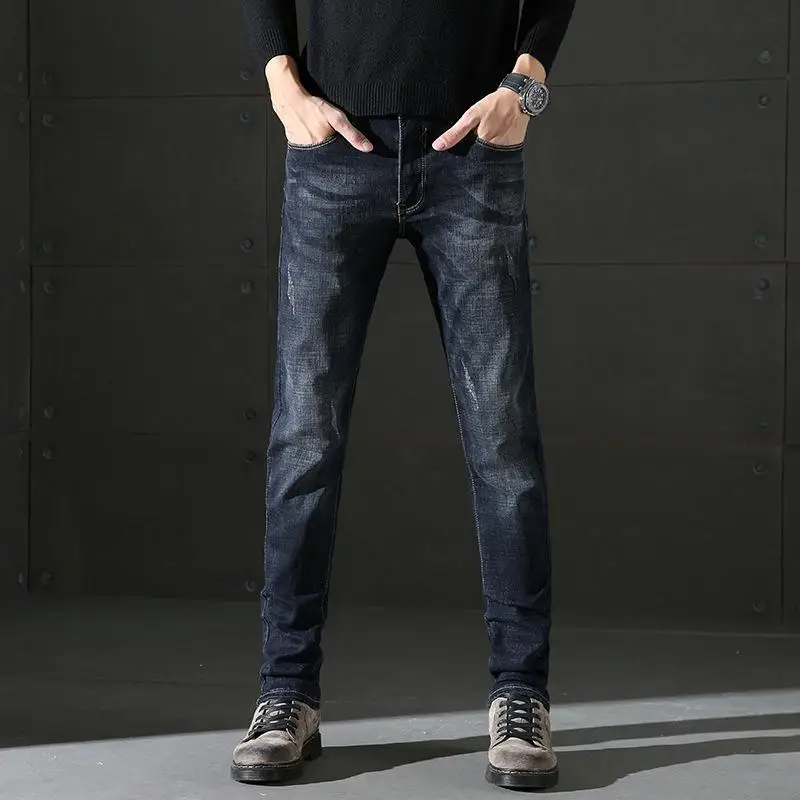 

Новое поступление, мужские джинсы стрейч, мужские брюки с вышивкой