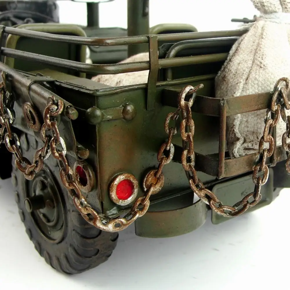Ретро Оловянная модель автомобиля 1940 ручная работа антикварный железный подарок