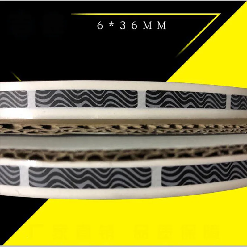 Wholesale big roll 16000pcs/roll  6x36mm Zebra pattern SCRATCH OFF STICKER for DIY manual hand made lucky cards/bonds