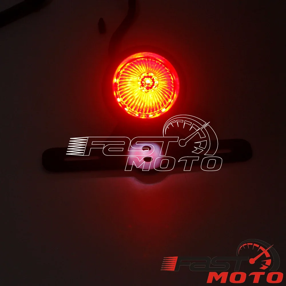Ретро светодиодный фонарь светильник стоп сзади для Harley Cafe Racer BMW CB XS Triumph номерной