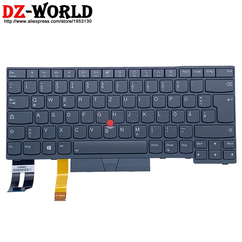 

New Original Gray DE German Backlit Keyboard for Lenovo Thinkpad T14 P14S Gen1 Gen2 Laptop 5N21B08388 5N21B08351
