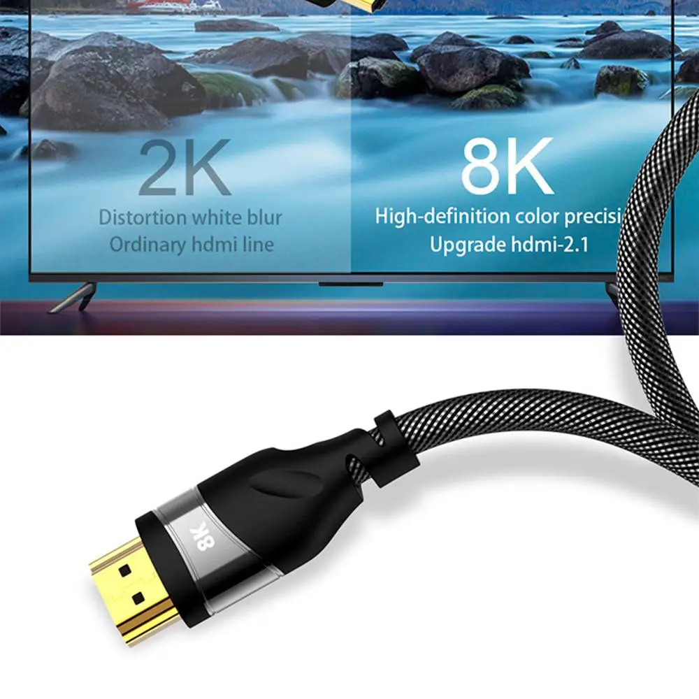 Кабель HDMI BEESCLOVER 8K кабель UHD HDR 48 Гбит/с @ 60Hz 4K 120Hz Поддержка HDCP 3D r60 | Электроника