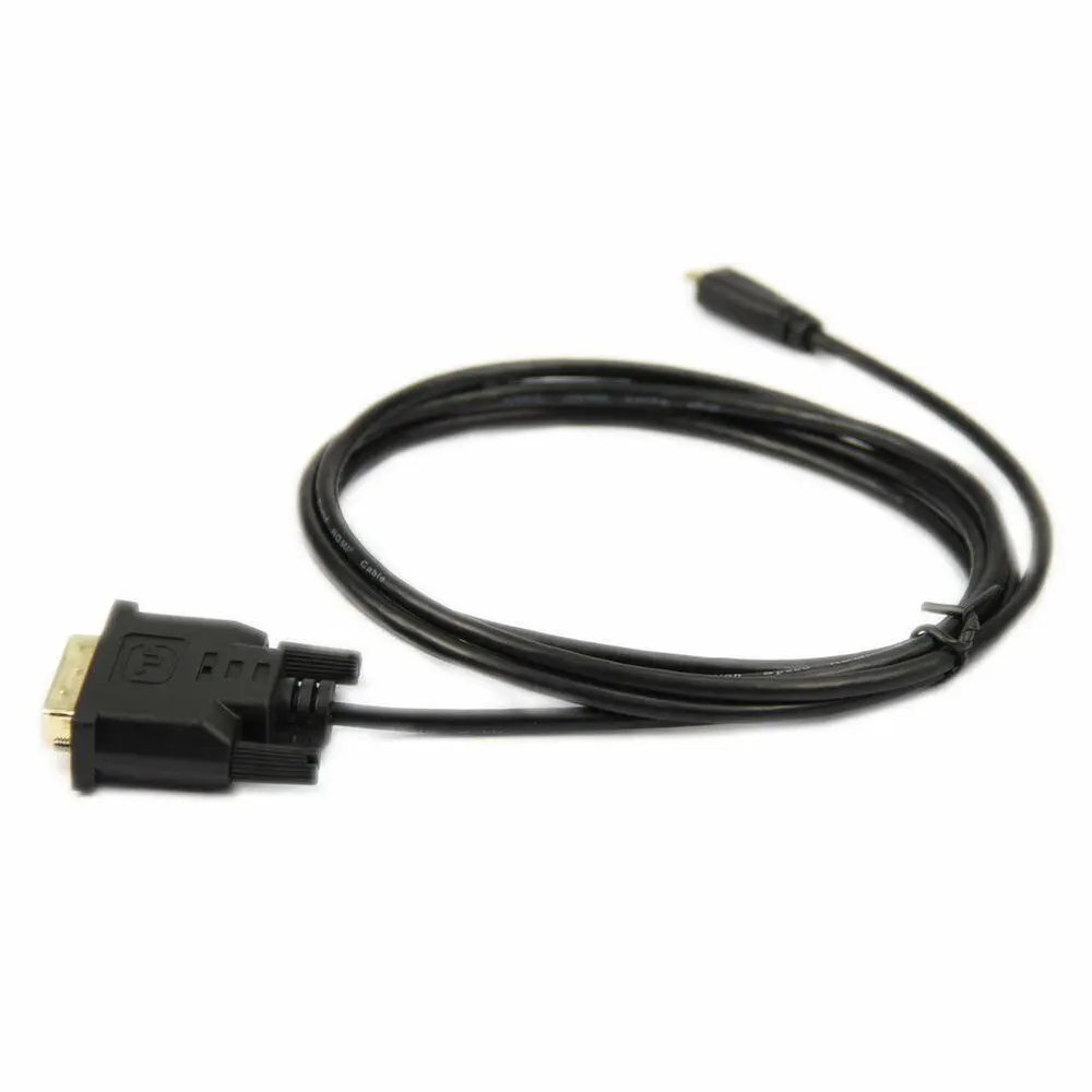 Микро HDMI к DVI-D DVI 24 + 1 мужской золотой адаптер кабель HDTV светодиодный ЖК-дисплей