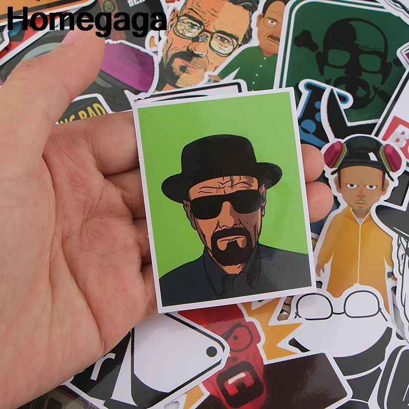 Homegaga 34 шт. разбивая Bad 90s искусство картина из 5 частей стены ноутбук телефон багаж Скрапбукинг альбом наклейки пакеты D2303