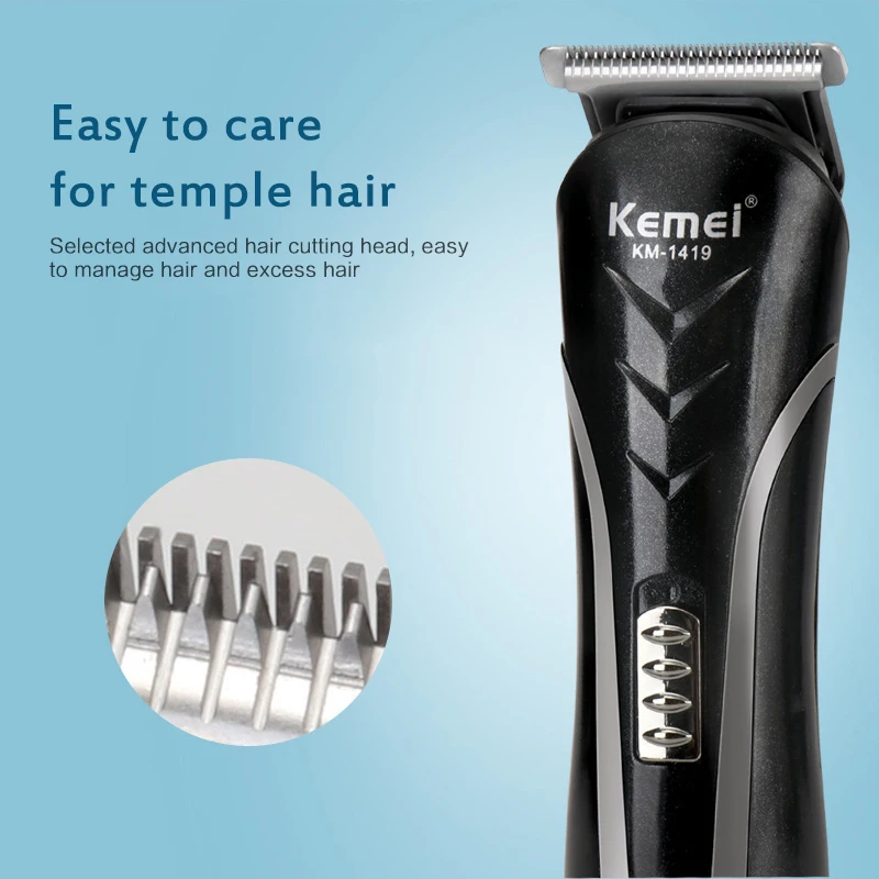 KM-1419 Hair Clippers 3in1 Multi-function Razor Nose Hair Clipper For Men Barber Shop Electric Shaving Beard Trimmer Accessories