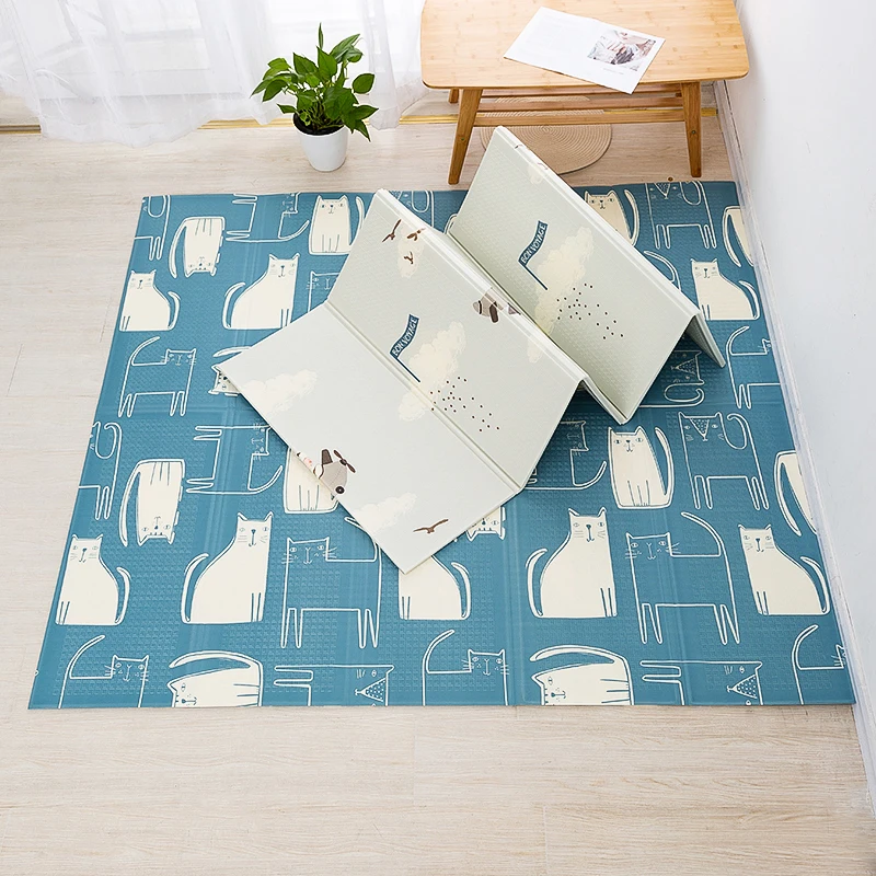 Коврик детский складной игровой коврик для ползания толстый пенопластовый