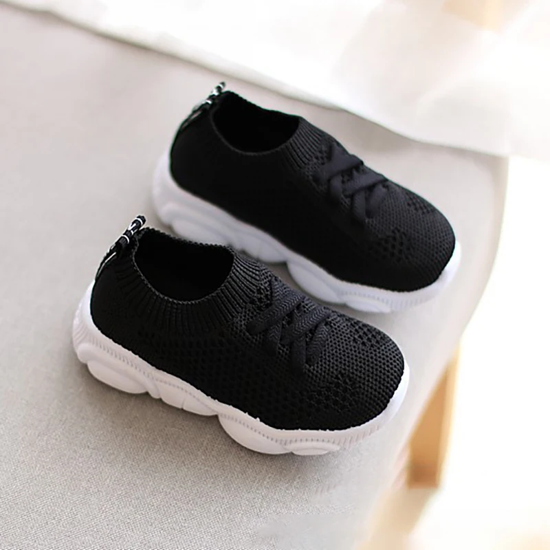 

2021 Casual Flat Sneakers Shoes Baby Sneakers Kids Shoes Antislip Soft Bottom Baby Sneaker Children size Girls Boys Sports Shoes