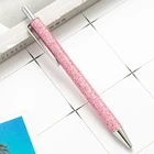 Ручка гелевая с блестками, 1,0 мм, 2 шт., черная, шариковая ручка для школы шт.