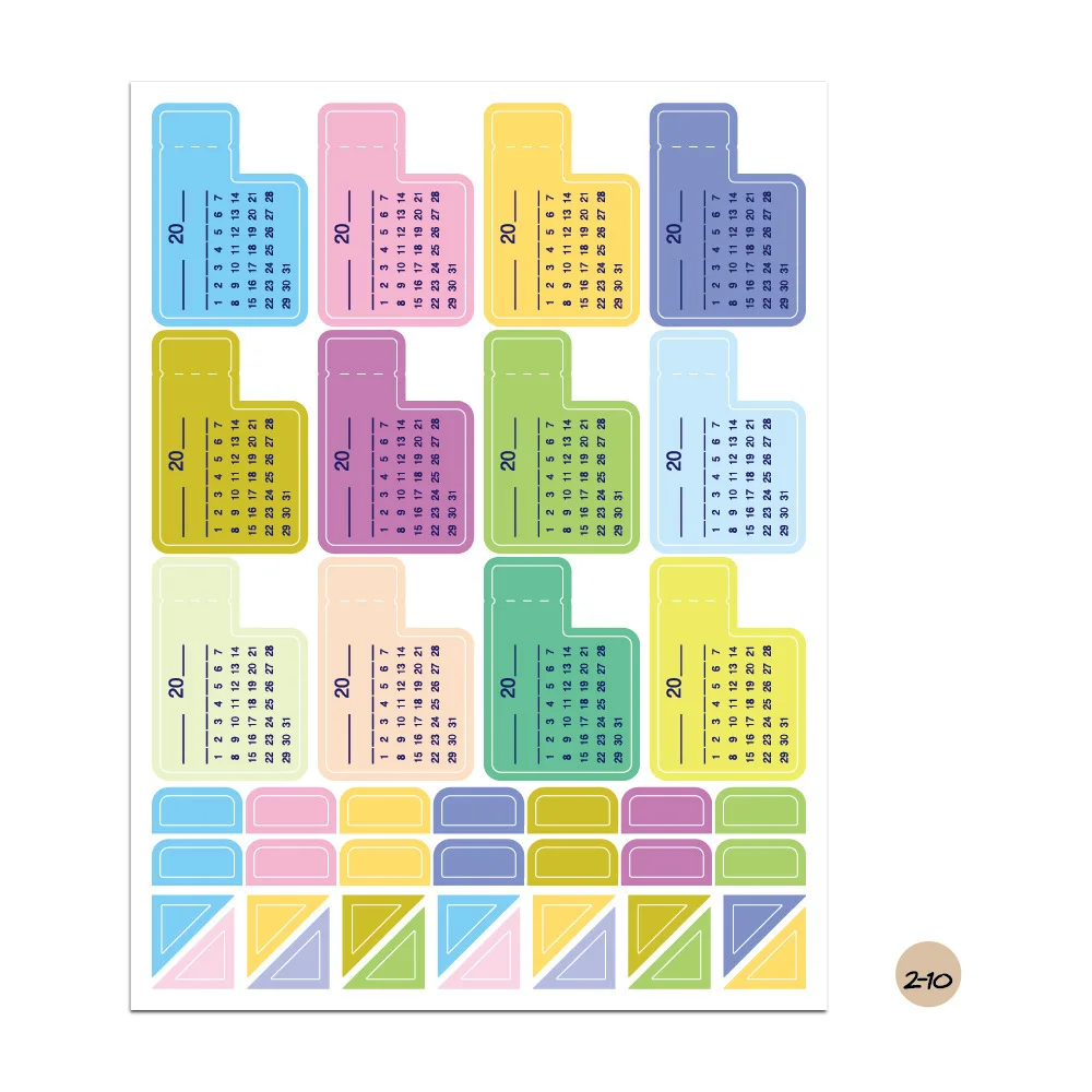 

730pcs Sticker Journal Korean Weekly Plan Alphabet Scrapbooking Deco