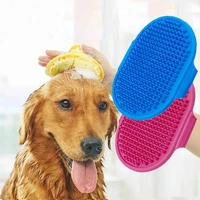 soft rubber pet dog cat bath brush comb glove hair fur cleaning shower beauty grooming massaging dog hair cleaning wash gloves