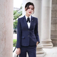work pant suits ol 2 piece set for women business interview suit set uniform smil blazer and pencil pant office lady suit