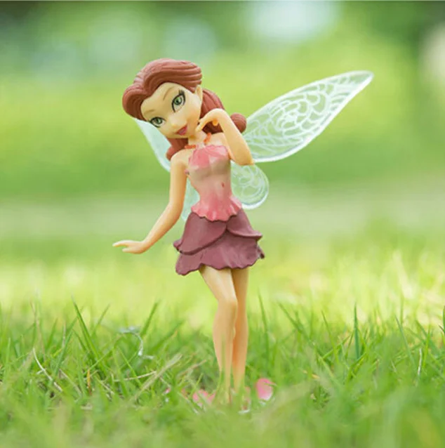

6Pcs/set Flower Fairy Pixie Fly Wing Family Miniature 1 Pc Artificial Swallow Birds Garden Ornament Home Decor Decoration Craft