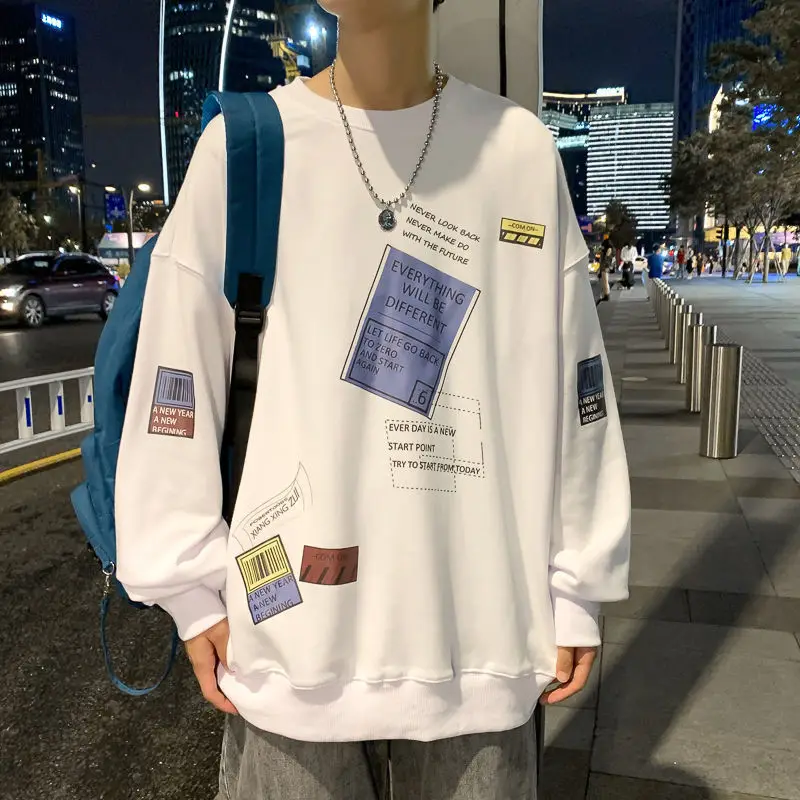 

Autumn Hoodies Sweatshirt Black Loose Hip Hop Punk Pullover Streetwear harajuku Korean Fashion Female Clothes oversize Kawaii