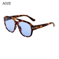 aoze vintage oversized sunglasses unisex great shades black shades sexy gradient sunglasses brand luxury gold t decoration uv400