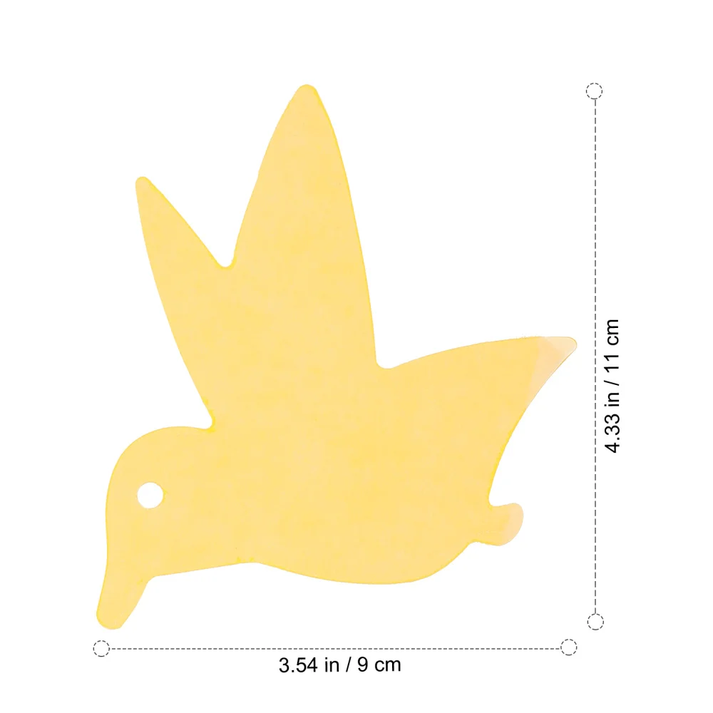 

20Pcs Sticky Boards Double-side Insect Trap Sticky Insect Plate (Yellow)