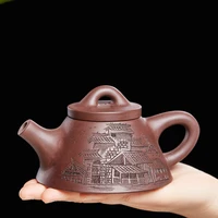 manual single bubble authentic undressed ore purple clay teapot tea set the mr wang on the gourd ladle size capacity