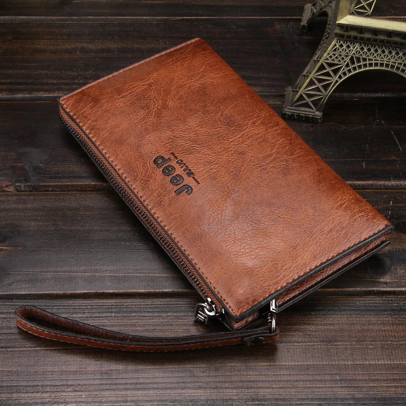 

New Wallet Men's Long Zipper Handbag Fashion Business Men's Clutch Handbag Fashion