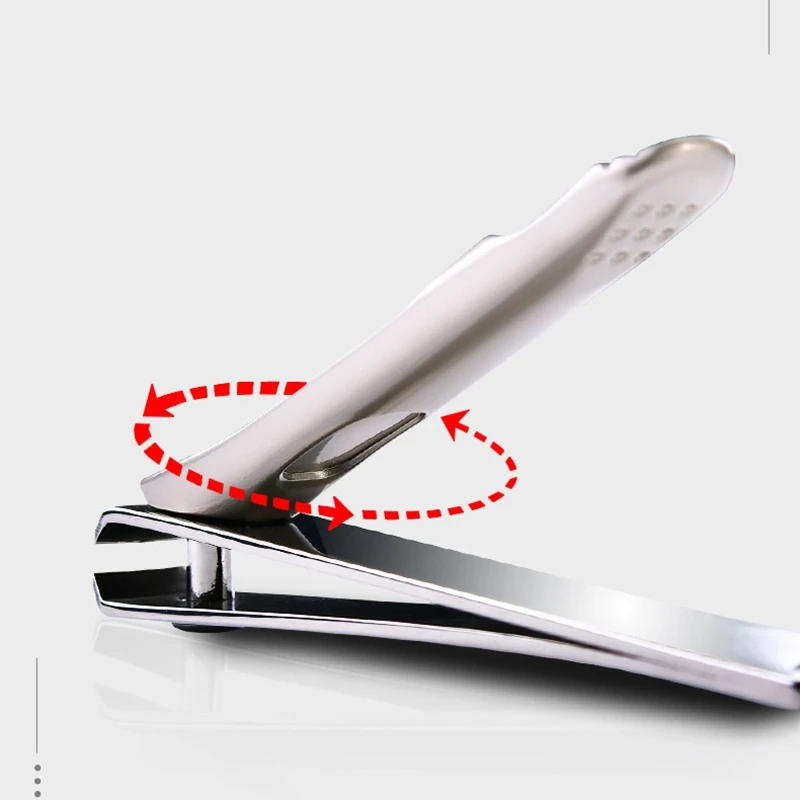 

Stainless Steel Portable Nail Clippers Adult Manicure Scissors with Embedded File Single Manicure Tool