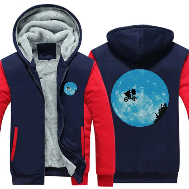 Новинка ET Экстра наземный E.T. Мужская Флисовая Толстовка с капюшоном размеры до -