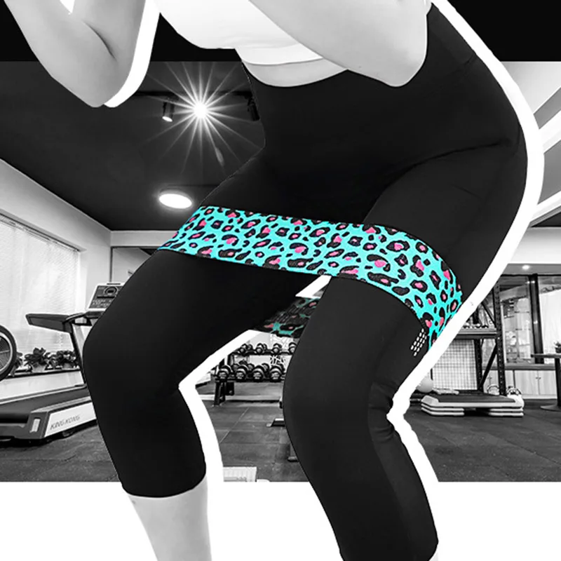 Новая эластичная Нескользящая лента для йоги с леопардовым принтом тренировок