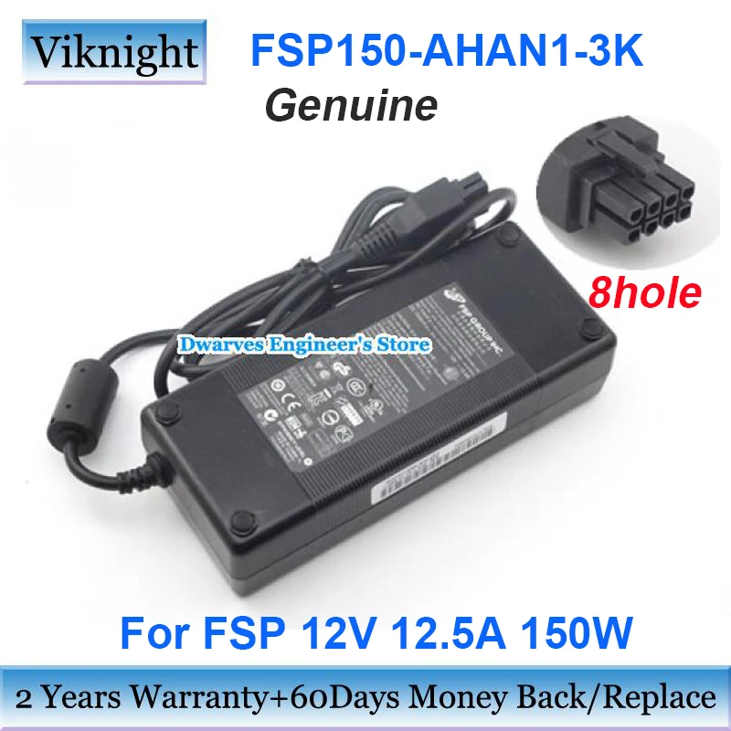 Genuine FSP150-AHAN1-3K  FSP Adapter 12V 12.5A 150W Power Supply Adapter Charger 8 holes