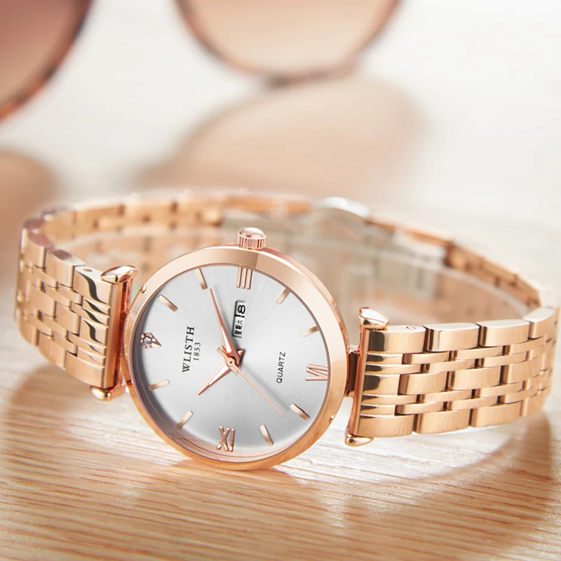 

WLITH Brand 2021 New Simple Men's Watch Waterproof Luminous Automatic Dual Calendar Quartz Ladies Clock Watch Reloj de hombre
