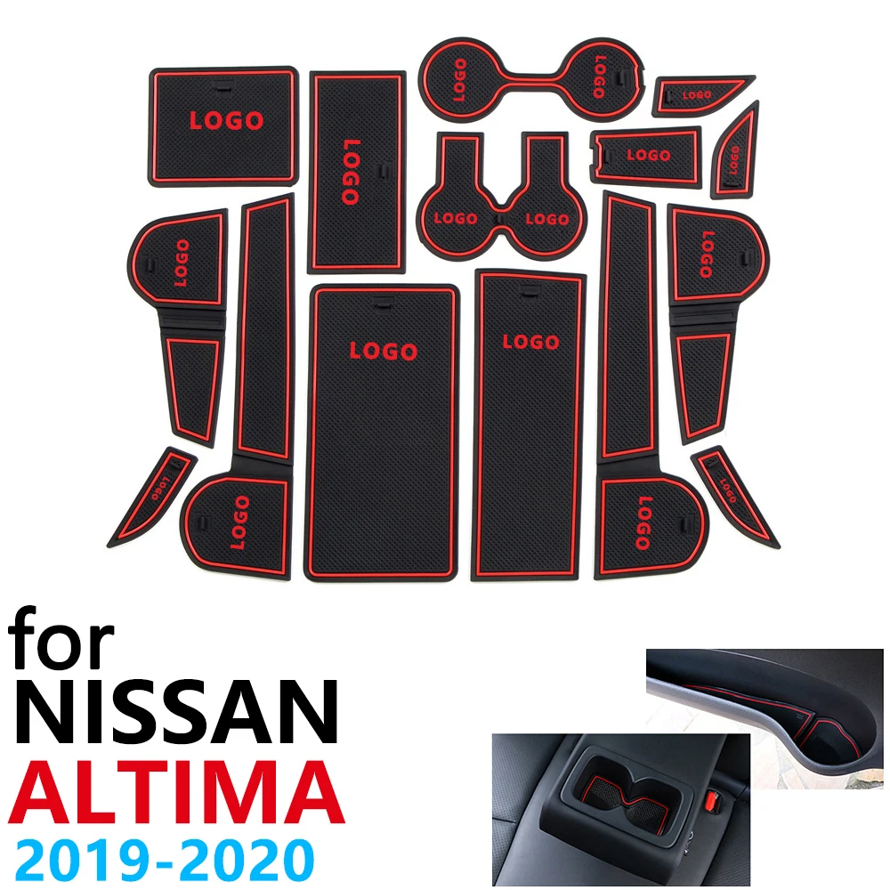 Противоскользящий резиновый коврик для чашки дверной паз Nissan Altima L34 2019 2020 2021 15 шт.