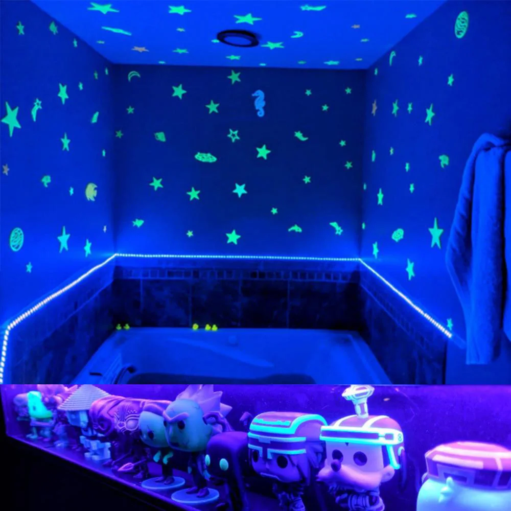 10 м 100LED УФ струнный светильник USB вечерние на Рождество Хэллоуин