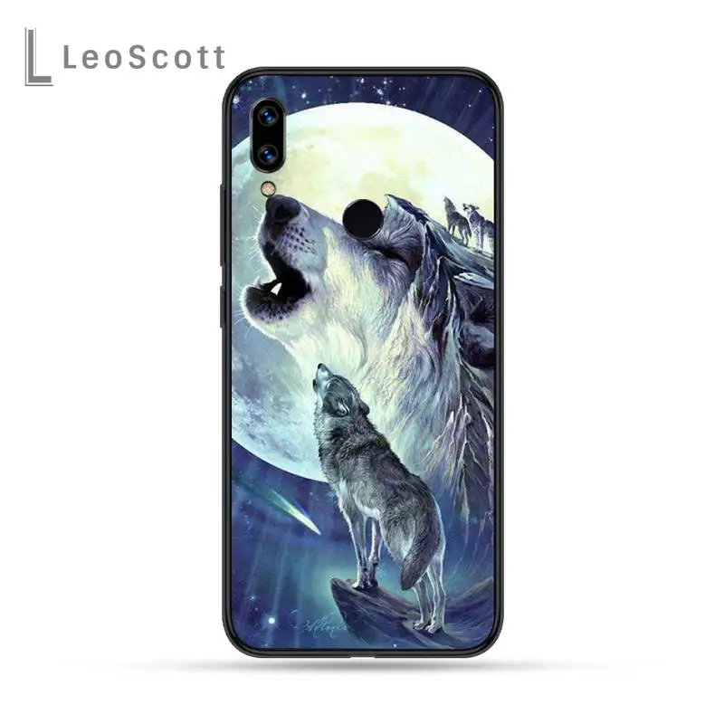 

Wolf face animal Phone Case For Xiaomi Redmi Note 4 4x 5 6 7 8 pro S2 PLUS 6A PRO