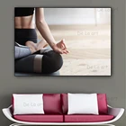 Женская Картина на холсте для йоги, постеры и принты для упражнений и йоги, художественный дизайн для тренажерного зала, Йога, фитнес-зал, настенный художественный декор, Таблица