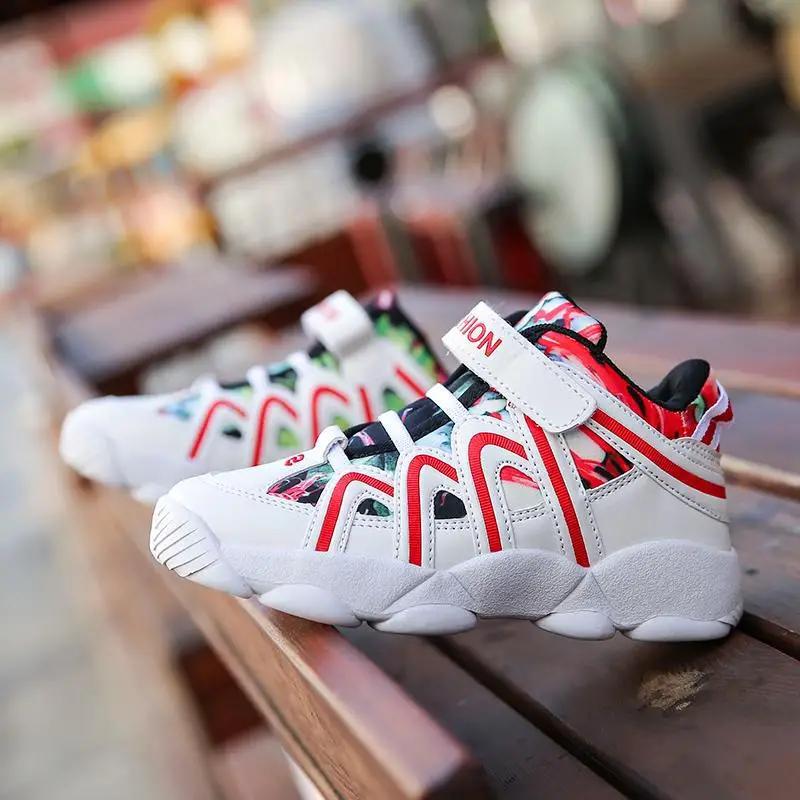 Баскетбольные Кроссовки Новые мужские и женские детские кожаные кроссовки для