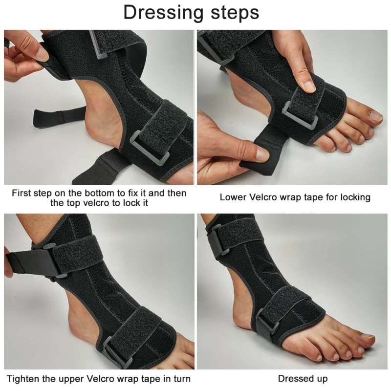 

Adjustable Ankle Support Foot Orthosis Plantar Fasciitis Dorsal Splint Brace Stabilizer Pain Relief Sports Safety Support